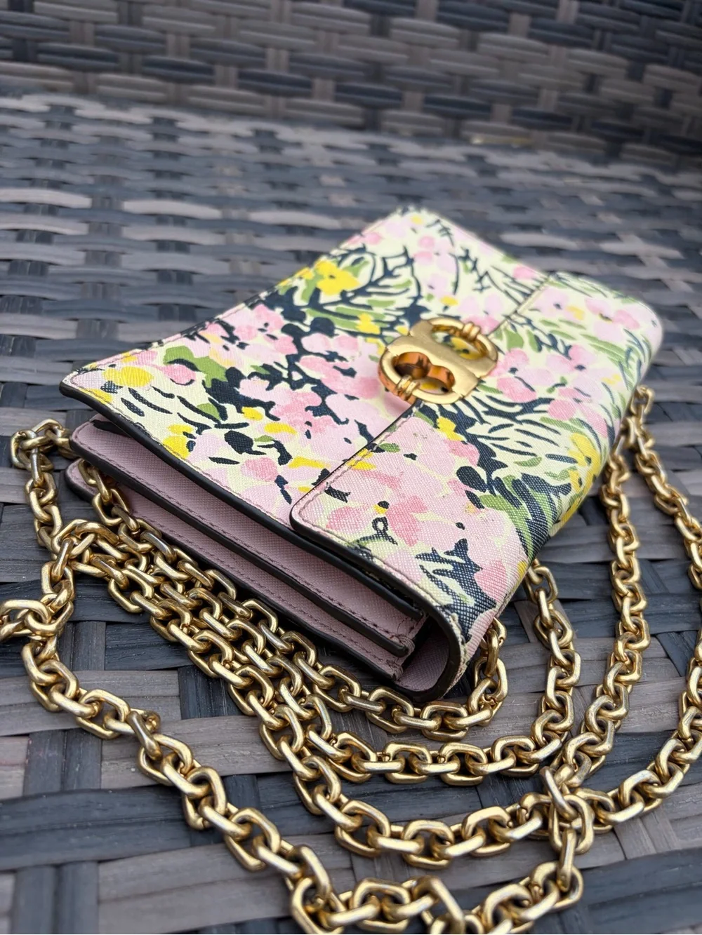 Tory Burch Gemini Link Small Shoulder Bag Flower - Picture 5 of 9